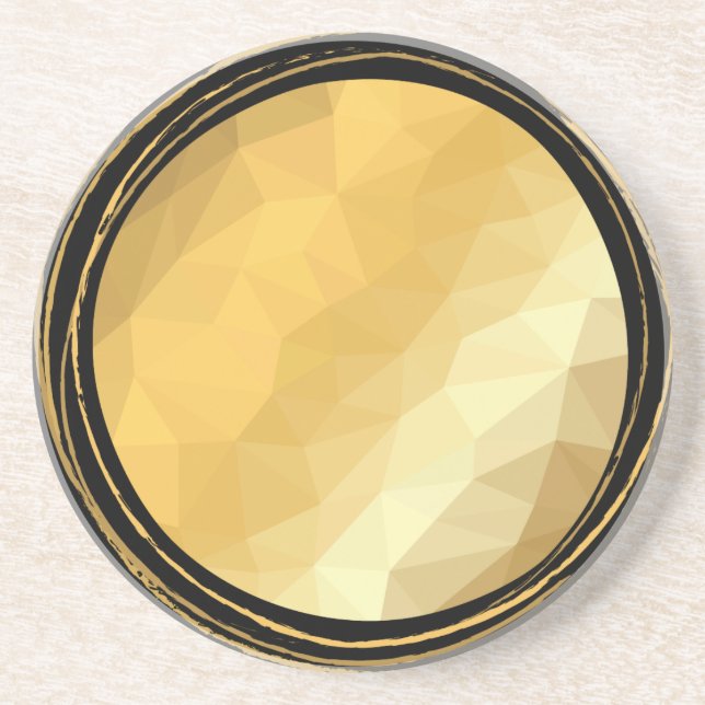 Golden Metal Effekt geometrischer Untersetzer. Untersetzer (Vorne)