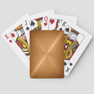 Golden Metal Playing Cards in Brushed Spielkarten