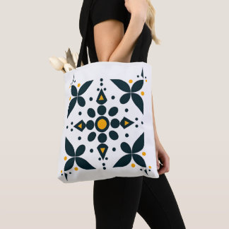 Golden Midnight Abstrakt Tote Bag