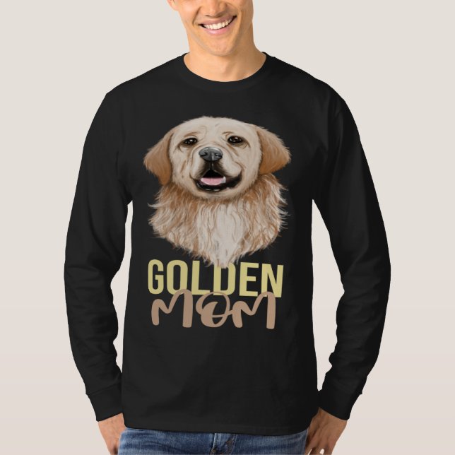 Golden Mom Golden Retriever Goldie Dog T-Shirt (Vorderseite)