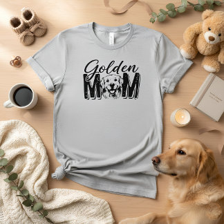 Golden MOM T-Shirt | Süße Golden Retriever Mom Kle Tri-Blend Shirt