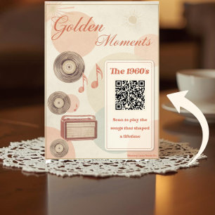 Golden Moments 1960er-Jahre-Musik-QR-Code Karte