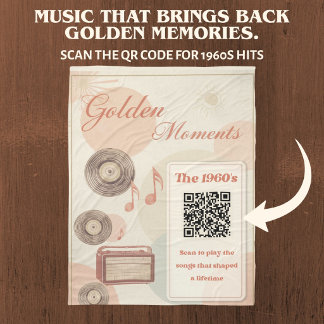 Golden Moments Musiktherapie-Decke – Hits der 1960 Fleecedecke