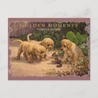 GOLDEN MOMENTS-Three ist eine Menschenmenge Postkarte