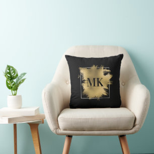 Golden Monogram Kissen