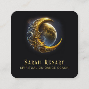 Golden Moon Astrologie Lehrerin spirituelle Quadratische Visitenkarte