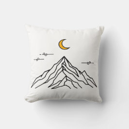 "Golden Moon & Peaks" Kissen
