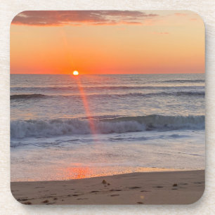Golden Morning Tide Virginia Beach Sonnenaufgang Getränkeuntersetzer