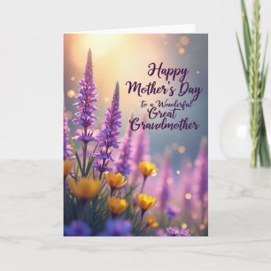 Golden Mothers Day Glow Karte