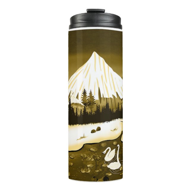 ☕ Golden Mountain Landschaft Tasse  (Vorderseite)