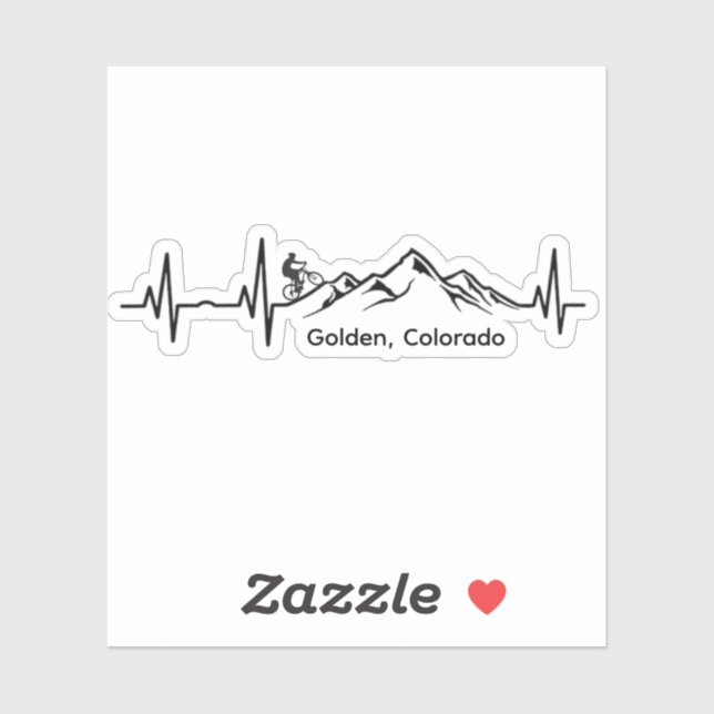 Golden MTB Vinyl Sticker (Blatt)