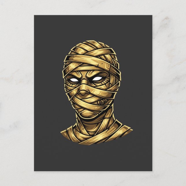 Golden Mummy Pharaoh - Ancient Egypt Streetwear Postkarte (Vorderseite)