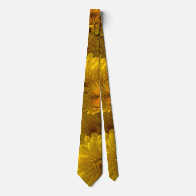 Golden Mums Neck Tie Krawatte (Vorderseite)