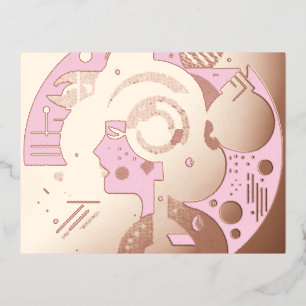 Golden Muse Fossil Postkarte