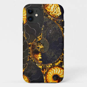 Golden Nautilus Black Gold Abstrakte Design Case-Mate iPhone Hülle