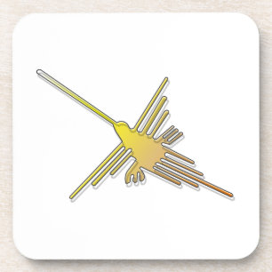 Golden Nazca Lines Hummingbird Getränkeuntersetzer