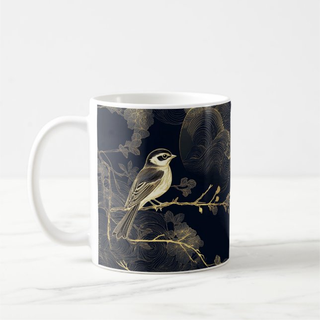 Golden Night Serenade Klassische Tasse, 325 ml Kaffeetasse (Links)