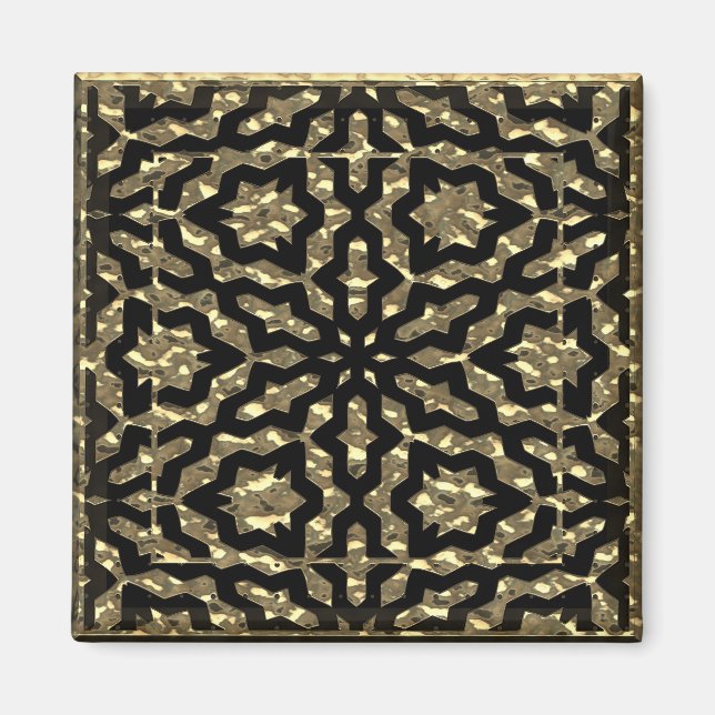 Golden Nuggets Pattern Magnet (Vorne)