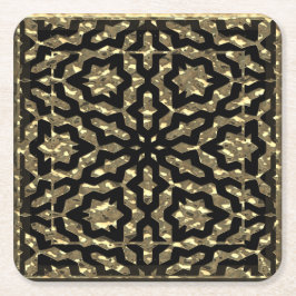 Golden Nuggets Pattern Rechteckiger Pappuntersetzer