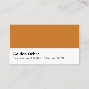 Golden Ochre "Reichtum der Natur" Visitenkarte