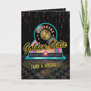 Golden Oldie Birthday Card Karte