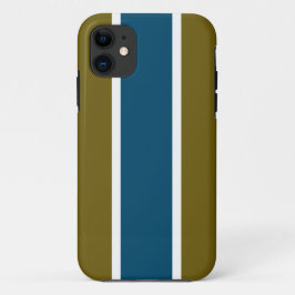 Golden Olive Green White Ocean Blaues Rennen Strei Case-Mate iPhone Hülle