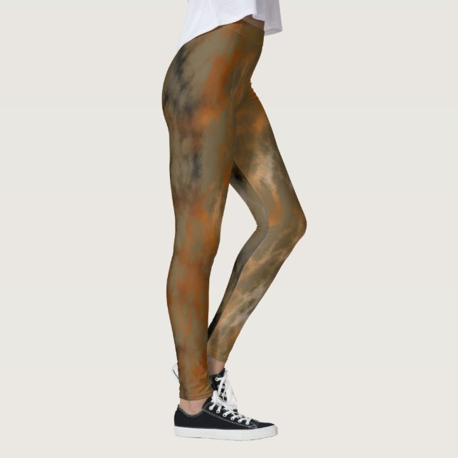 Golden Olive Marmor Leggings (Rechts)