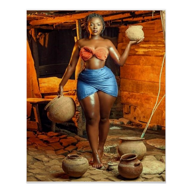 Golden on the Savannah Glossy Poster (Vorderseite)