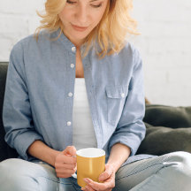 Golden Orange Coffee Tasse