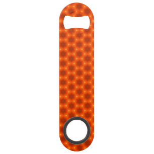Golden Orange Honeycomb Hexagon Muster Speed Flaschenöffner