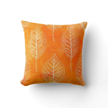 Golden Orange Leaf Pattern Pilz