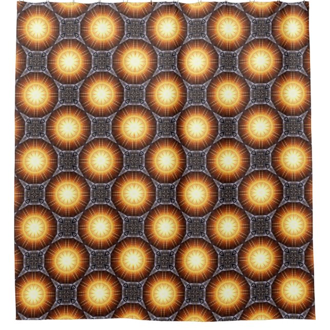 Golden Orb Tower Pattern 7220339 Duschvorhang (Vorderseite)