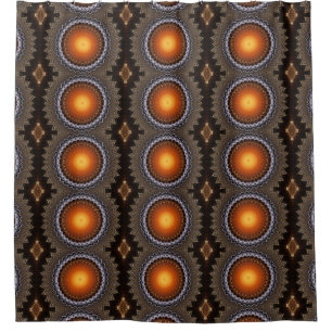 Golden Orb Tower Pattern 7225545 Duschvorhang