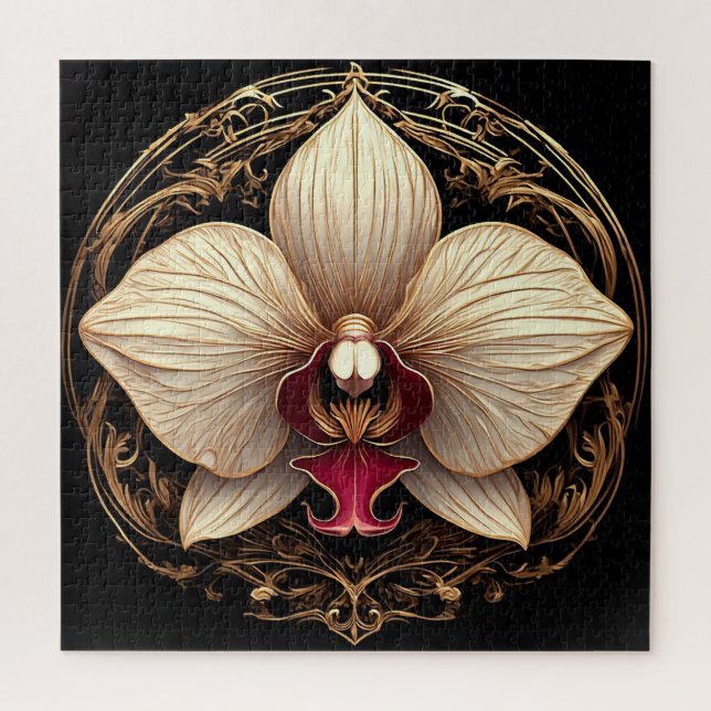 Golden Orchid Design Puzzle (Vertikal)