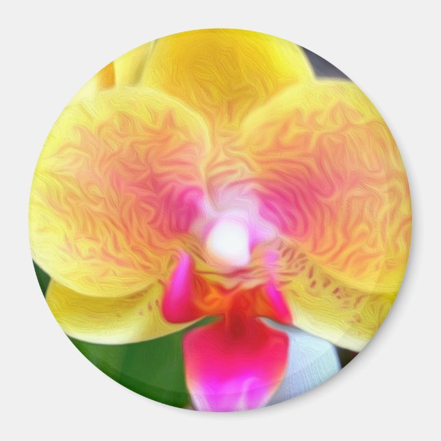 Golden Orchid durch Power Blume Magnet (Vorne)