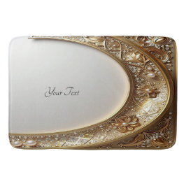 Golden Ornate Bath Mat Badematte