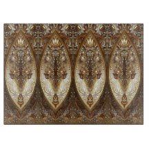 Golden Ornate Cutting Board