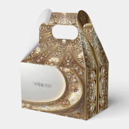 Golden Ornate Favor Box Geschenkschachtel