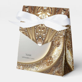 Golden Ornate Favor Box Geschenkschachtel