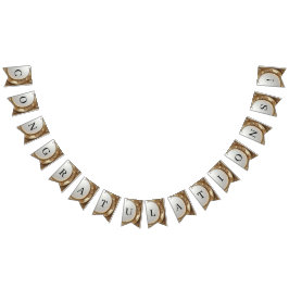 Golden Ornate Frame Bunting Flag Wimpelkette