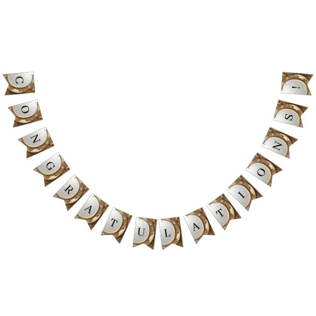Golden Ornate Frame Bunting Flag Wimpelkette (Alle)