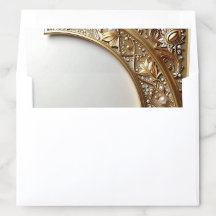 Golden Ornate Frame Envelope Liner