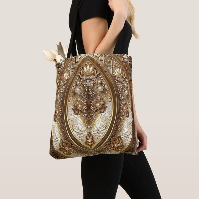 Golden Ornate Frame Tote Bag (Von Nahem)