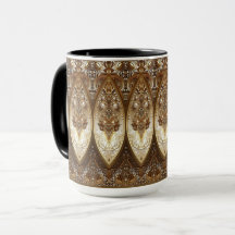 Golden Ornate Mug