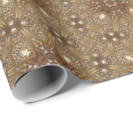 Golden Ornate Wrapping Paper Geschenkpapier