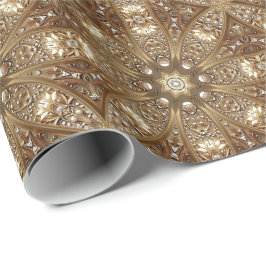 Golden Ornate Wrapping Paper Geschenkpapier