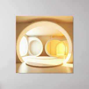 Golden Oval Passage Leinwanddruck
