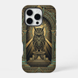 Golden Owl Guardian | iPhone 16 Pro Case Hülle