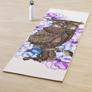 Golden Owl Lila Orchid Yogamatte