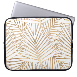 Golden Palm Blätter: Art Deko. Laptopschutzhülle